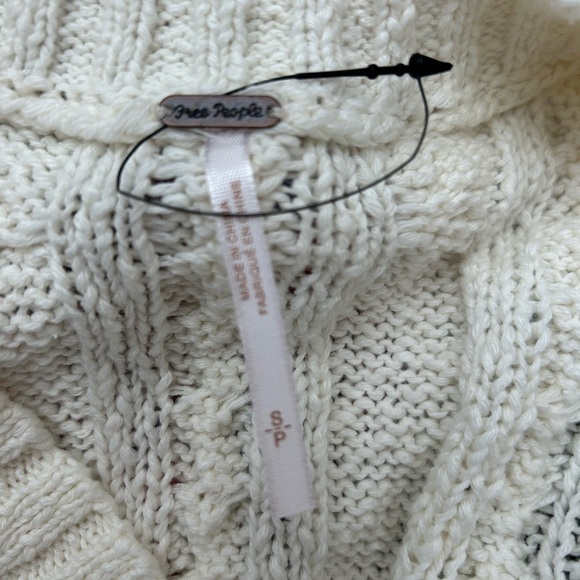 Free People Swingin Cable-knit Cream Sweater Dress - Picture 8 of 10